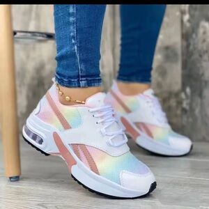 Stylish Women's Rainbow Sneakers